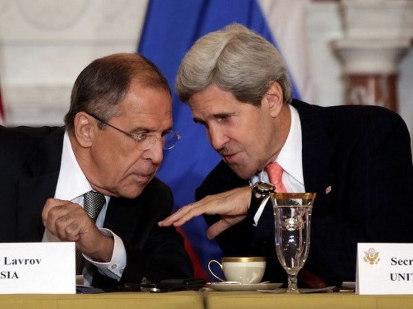 Bản tin 20H: Nga - Mỹ thống nhất về lệnh ngừng bắn tại Syria Ngoại trưởng Nga và Mỹ đã có cuộc thảo luận vào sáng 4/2. (Nguồn: AP)