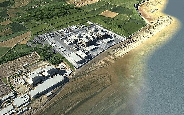 Bản tin 20H: Trung Quốc xây nhà máy điện hạt nhân ở Anh Phối cảnh dự án Hinkley. (Nguồn: telegraph.co.uk)