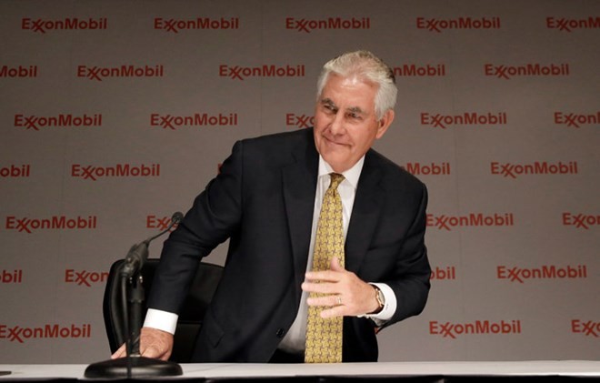 Bản tin 14H: Trùm dầu mỏ trở thành Ngoại trưởng mới của nước Mỹ Ông Rex W. Tillerson đã được lựa chọn vào ghế Ngoại trưởng trong nội các của ông Trump. (Nguồn: NY Times)