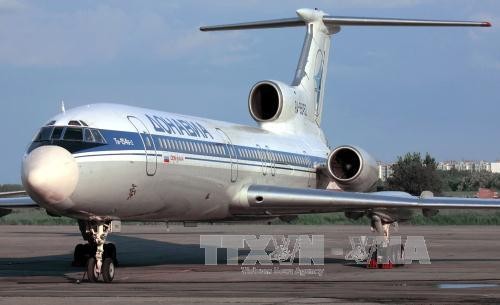Bản tin 20H: Nga dừng toàn bộ các chuyến bay của máy bay Tu-154 Một máy bay Tupolev-154 của Nga. Ảnh: AFP/TTXVN.