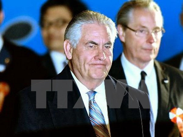 Bản tin 15H: Ngoại trưởng Mỹ không dự hội nghị của NATO Ngoại trưởng Mỹ Rex Tillerson. (Ảnh: Kyodo/TTXVN)