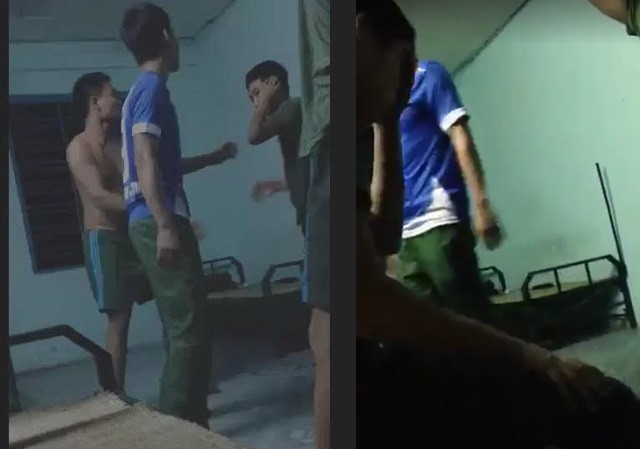 Quân đội xác minh clip quay cảnh người mặc quân phục đánh nhau Ảnh cắt từ video clip