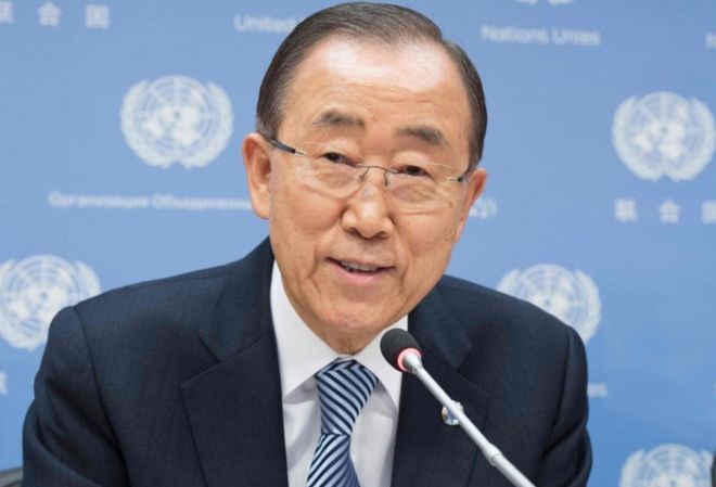 Ông Ban Ki-moon “bóng gió” sẽ tranh cử Tổng thống Hàn Quốc Tổng thư ký Liên Hợp Quốc Ban Ki-moon. Ảnh: AFP