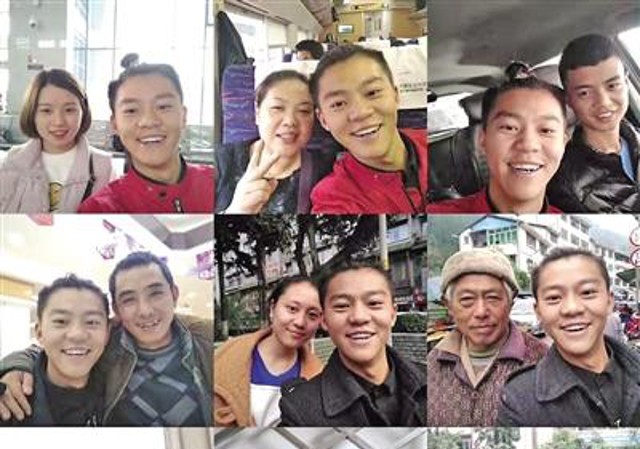 Mơ thành diễn viên, thanh niên chụp selfie với 3.000 người lạ Mei chụp ảnh selfie với những người lạ mà anh gặp được.
