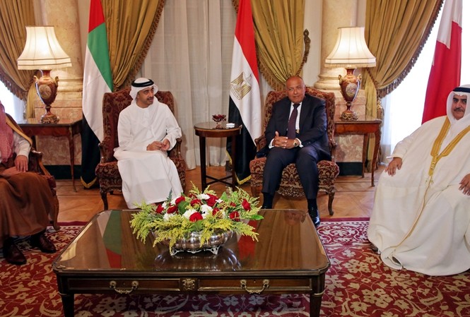 Các nước Ả Rập: Qatar không nghiêm túc đối với 13 yêu cầu Đại diện các quốc gia áp lệnh trừng phạt đối với Qatar. Ảnh: AFP