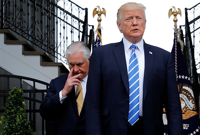 Trump không hài lòng về Tillerson, Ngoại trưởng Mỹ sẽ từ chức? Mối quan hệ giữa Tổng thống và Ngoại trưởng Mỹ đang dần xấu đí? Ảnh: Reuters