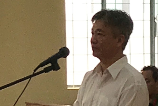 Trả tự do cho nguyên Trưởng phòng thanh tra tại tòa Bị cáo Ngô Trường Sơn tại phiên toà.