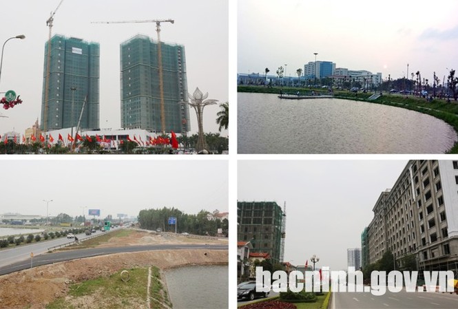 Bắc Ninh - Thành phố trẻ vững bước đi lên Điểm nhấn hạ tầng đô thị trên địa bàn thành phố Bắc Ninh.