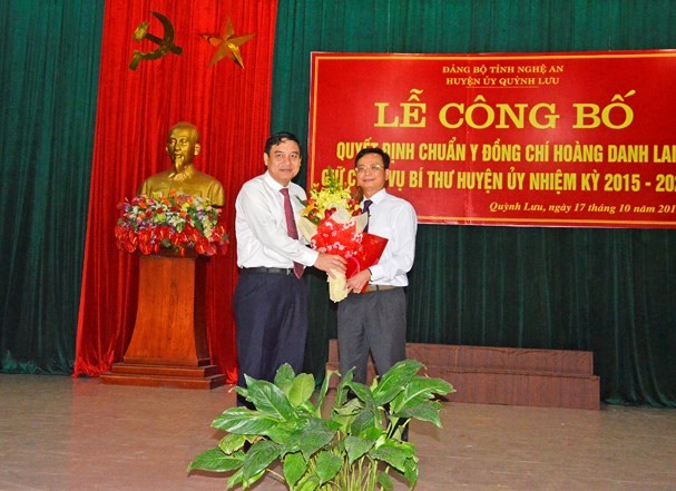 Nhân sự mới Nghệ An, Thái Bình Nhân sự mới Nghệ An, Thái Bình