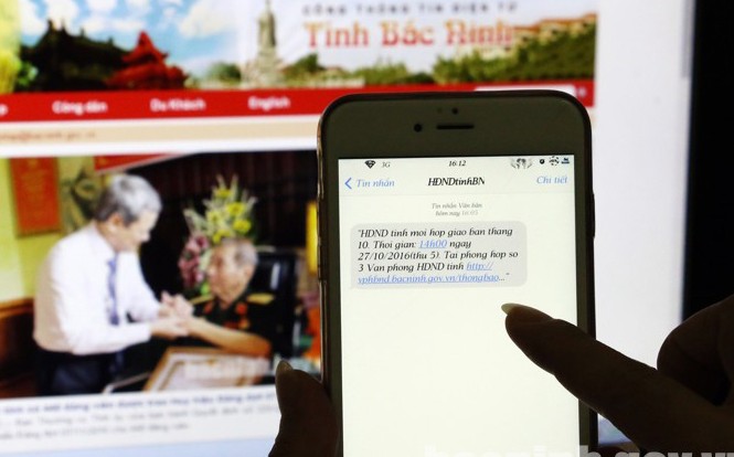 Bắc Ninh: Gửi giấy mời họp qua tin nhắn Bắc Ninh: Gửi giấy mời họp qua tin nhắn