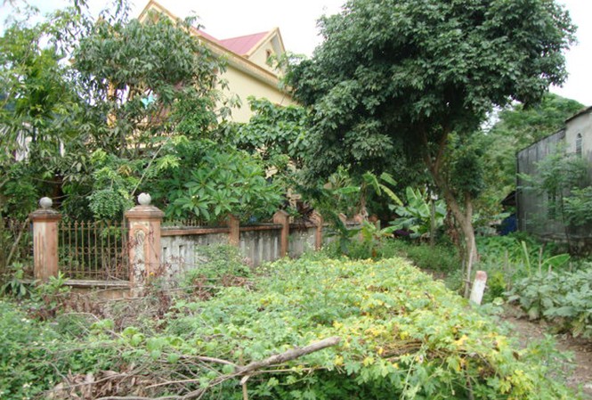 Nhập nhèm đất cát Nhà của ông Chất có một phần đất đã nhận tiền đền bù nhưng không chịu bàn giao mặt bằng