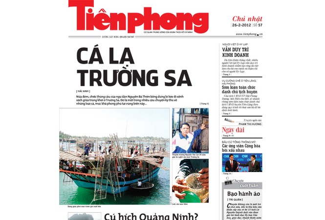Tìm đọc báo Tiền Phong ra hôm nay 26-2-2012 Tìm đọc báo Tiền Phong ra hôm nay 26-2-2012