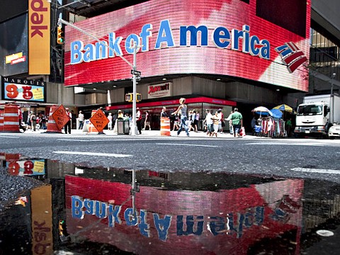 22 ngân hàng Mỹ phải đóng cửa trong 4 tháng qua Bank of America, ngân hàng lớn nhất nước Mỹ. Ảnh minh họa
