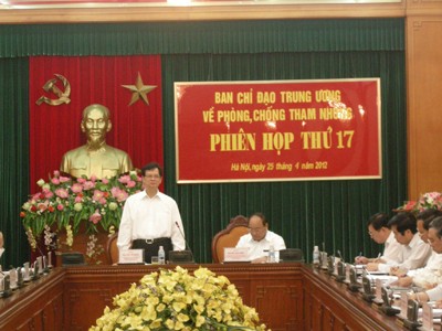Xử lý dứt điểm các vụ án tham nhũng nghiêm trọng Xử lý dứt điểm các vụ án tham nhũng nghiêm trọng