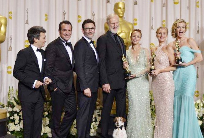 Oscar của 'Nghệ sĩ' Pháp Đoàn làm phim “Nghệ sĩ”. Ảnh: Reuters