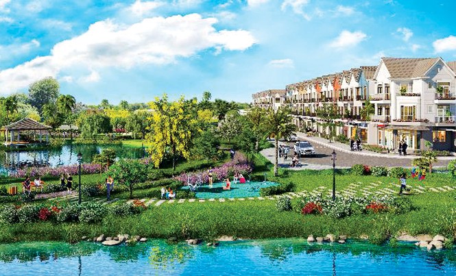 “Ốc đảo xanh” xu hướng sống của người giàu Sống xanh với diện tích công viên cây xanh và mặt nước lớn là một xu hướng bền vững.