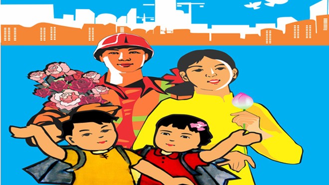 Đề xuất vợ chồng được tự quyết định số con Họa sỹ: Nguyễn Hải Tảo