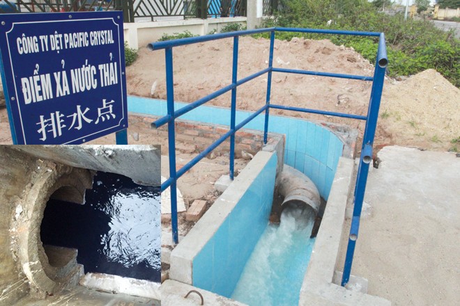Lật tẩy doanh nghiệp Trung Quốc xả thải trộm Hệ thống xả thải được “ngụy trang” của Cty Pacific Crystal.