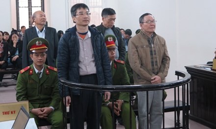 Án tử cho Giang Kim Đạt, xem xét hoạt động của Vinashin Các bị cáo tại tòa.