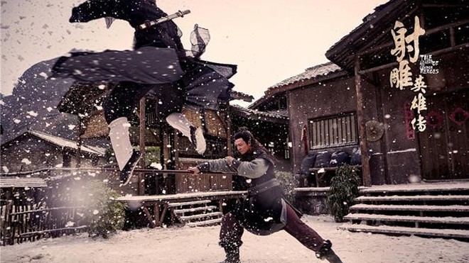 'Anh hùng xạ điêu' thất bại, võ hiệp Kim Dung đã hết thời? Hạn chế thế thân, cảnh quay đẹp mắt, trung thành nguyên tác nhưng Tân anh hùng xạ điêu lại có tỷ lệ người xem rất thấp. Ảnh: Sina.