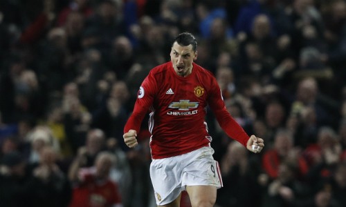 Ibrahimovic lập kỷ lục mới tại Ngoại hạng Anh Ibrahimovic có hiệu suất ghi bàn cực tốt tại các giải vô địch quốc gia. Ảnh: Reuters.