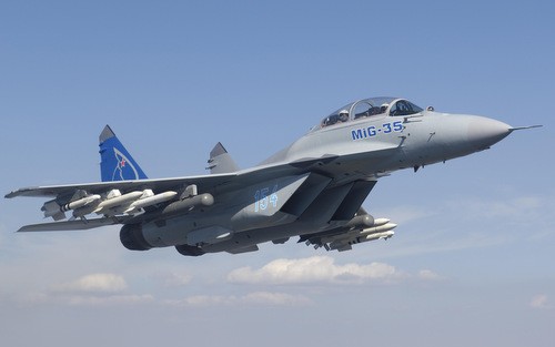 Quan chức Nga lỡ miệng khi khoe tính năng tiêm kích MiG-35 MiG-35 với cấu hình đầy đủ vũ khí. Ảnh: Migavia.