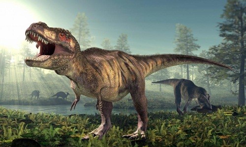 Lực cắn của khủng long bạo chúa nghiền nát ba xe hơi cùng lúc Khủng long bạo chúa Tyrannosaurus rex. Ảnh: Sun.