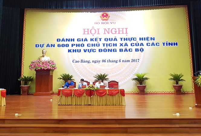 Dự án 600 Phó chủ tịch xã: Cần thời gian để đội viên trẻ thể hiện năng lực Dự hội nghị tổng kết có Thứ trưởng Bộ Nội vụ Nguyễn Trọng Thừa; Bí thư T.Ư Đoàn Bùi Quang Huy; lãnh đạo tỉnh Hà Giang, Cao Bằng, Bắc Cạn, Phú Thọ và Bắc Giang.