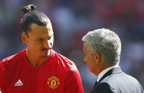 Ibra tuyên bố gây sốc về chất lượng cầu thủ của M.U Ibrahimovic khẳng định Mourinho vẫn giữ nguyên được khát khao chiến thắng. Ảnh: Reuters