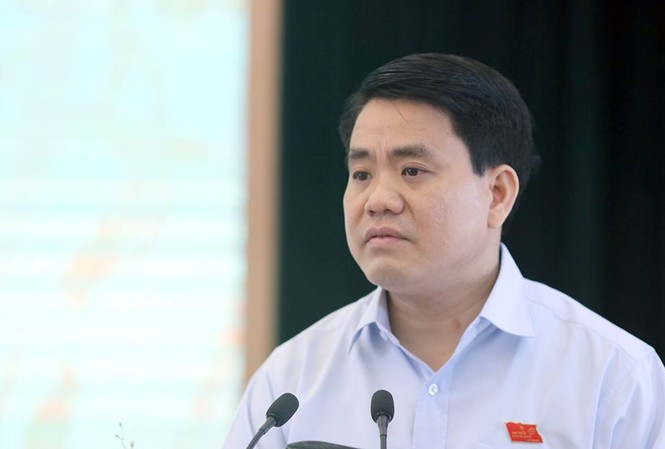 Cử tri Hà Nội muốn cán bộ thành phố công khai tài sản Chủ tịch UBND TP Hà Nội phát biểu tại buổi tiếp xúc cử tri quận Hoàn Kiếm