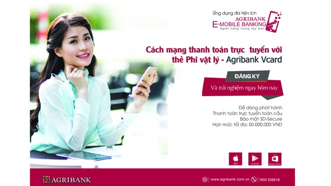 Cách mạng thanh toán trực tuyến với thẻ Phi vật lý - Agribank Vcard Cách mạng thanh toán trực tuyến với thẻ Phi vật lý - Agribank Vcard