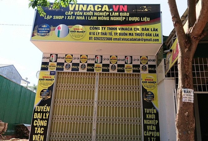 VÄƒn phÃ²ng cá»§a Vinaca táº¡i Äáº¯k Láº¯k chÆ°a Ä‘Æ°á»£c cáº¥p phÃ©p (áº¢nh chá»¥p sÃ¡ng ngÃ y 3/5).