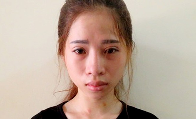 Cô gái trẻ ăn trộm để tân trang nhan sắc Đặng Thị Hoa tại cơ quan điều tra