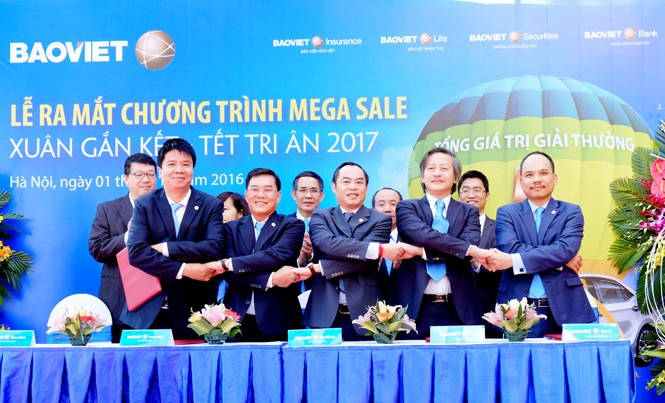 Bảo Việt ra mắt chương trình tri ân khách hàng 5 tỷ đồng Bảo Việt cung cấp sản phẩm tích hợp, đa tiện ích tới khách hàng với hơn 13.000 giải thưởng.
