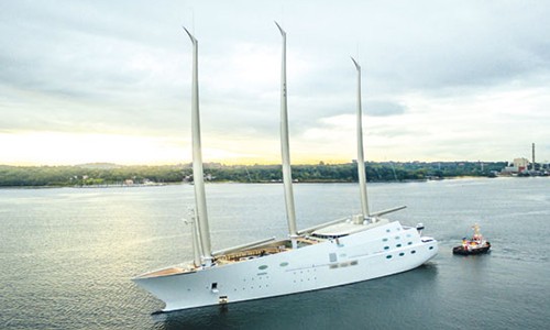 Siêu du thuyền hơn 400 triệu USD được bàn giao cho tỷ phú Nga Sailing Yacht A được xem là du thuyền lớn và tốn kém nhất thế giới. Ảnh: Yachtingworld.