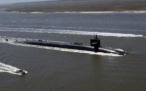 Đội tàu ngầm hạt nhân mang tên lửa 'sứ giả chiến tranh' của Mỹ Một tàu ngầm SSGN lớp Ohio. Ảnh: Global Security.