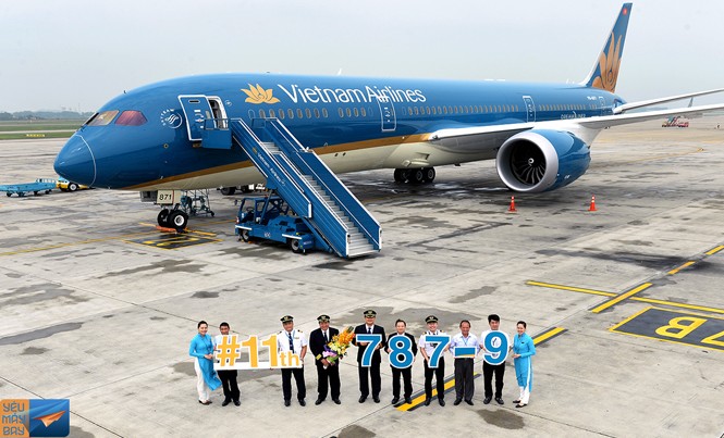 Kết quả kinh doanh của Vietnam Airlines tốt nhất trong nhiều năm qua Vietnam Airlines đón nhận chiếc Boeing 787-9 Dreamliner thứ 11 ngày 6/5 vừa qua.