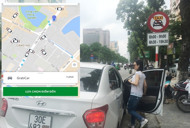 Thủ tướng trả lời chất vấn của đại biểu quốc hội về Grab, Uber Xe công nghệ Grab không phù hiệu, tem nhãn hoạt động trên phố cấm Hà Nội.