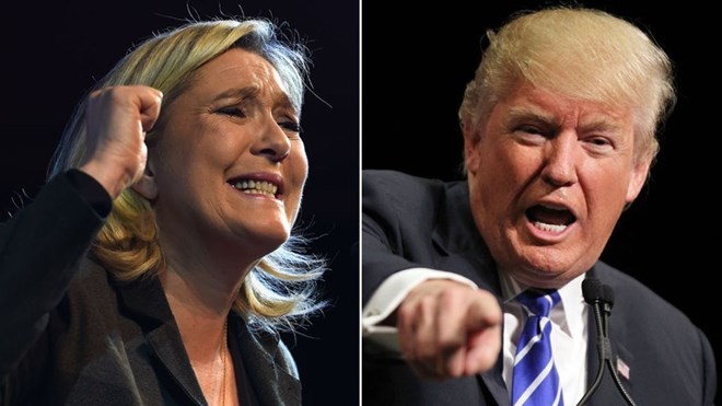 Bản tin 14H30: Ứng viên Tổng thống Pháp có quan điểm giống ông Trump Bà Marine Le Pen được cho là có phong cách giống ông Donald Trump. (Nguồn: BBC)