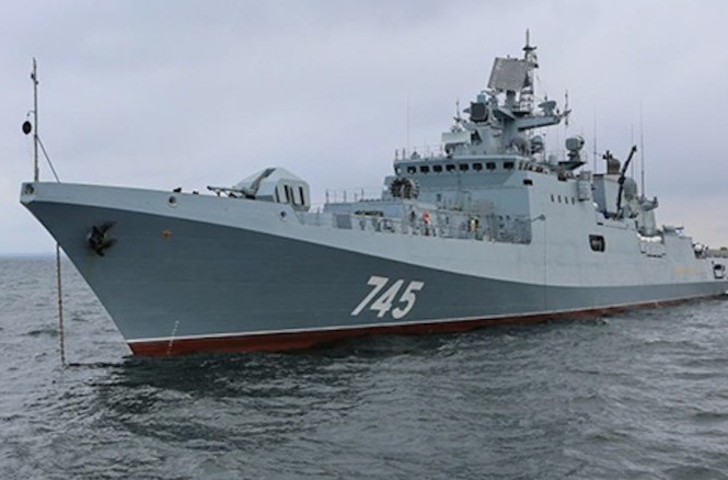 Nga đưa chiến hạm trang bị tên lửa hành trình đến Syria Chiến hạm Admiral Grigorovich.