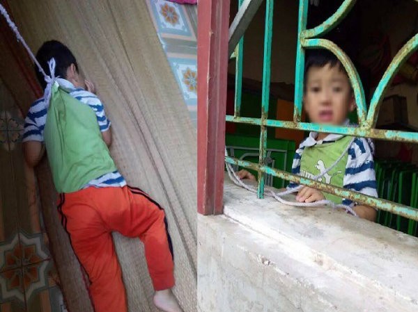 Sự thật vụ bé trai bị cô giáo buộc dây vào cửa sổ khiến dư luận vừa giận vừa thương Sự thật vụ bé trai bị cô giáo buộc dây vào cửa sổ khiến dư luận vừa giận vừa thương