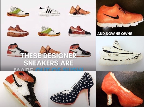 Ngụy trang dưới vỏ bọc của những đôi sneaker là món sushi tuyệt hảo Ngụy trang dưới vỏ bọc của những đôi sneaker là món sushi tuyệt hảo