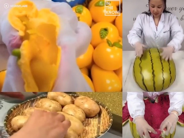 Nhìn lướt qua thì cứ tưởng là trái cây, hóa ra lại là trái... bánh Nhìn lướt qua thì cứ tưởng là trái cây, hóa ra lại là trái... bánh