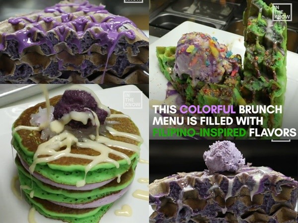 Bánh crepe xanh kẹp kem... nhưng chỉ dành cho tín đồ yêu màu tím Bánh crepe xanh kẹp kem... nhưng chỉ dành cho tín đồ yêu màu tím