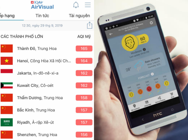 Cách kiểm tra mức độ ô nhiễm không khí đơn giản bằng smartphone của bạn Cách kiểm tra mức độ ô nhiễm không khí đơn giản bằng smartphone của bạn