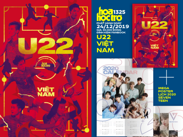 Mùa lễ hội Mùa lễ hội "bùng nổ" cùng Hoa Học Trò 1325, tặng kèm fanbook U22 Việt Nam, poster lịch SEVENTEEN