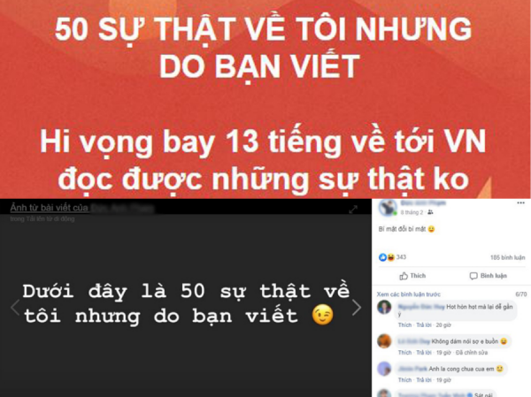Trào lưu Trào lưu "50 sự thật về tôi nhưng do bạn viết", cơ hội "bóc phốt" bạn bè là đây chứ đâu!