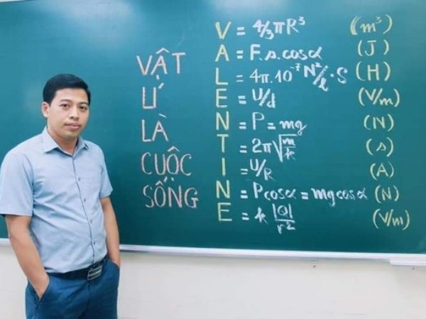 Thầy giáo dạy Vật lý Thầy giáo dạy Vật lý "định nghĩa" ngày Valentine bằng cách cực dễ thương!