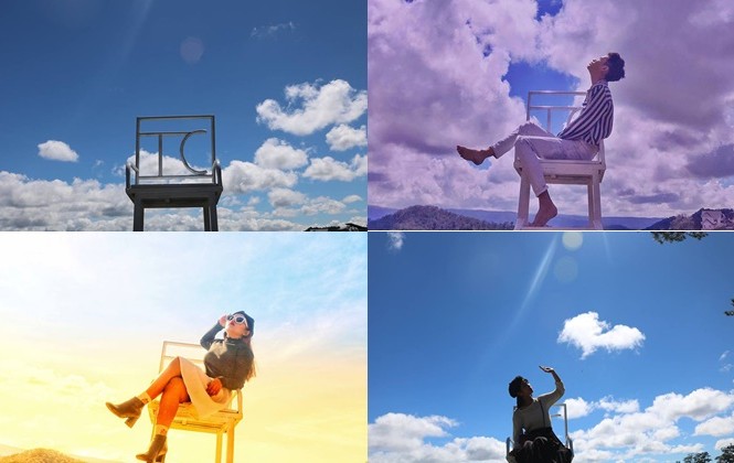 Đà Lạt xuất hiện Đà Lạt xuất hiện "ghế săn mây" lên hình cực ảo diệu, giới trẻ rần rần rủ nhau check-in