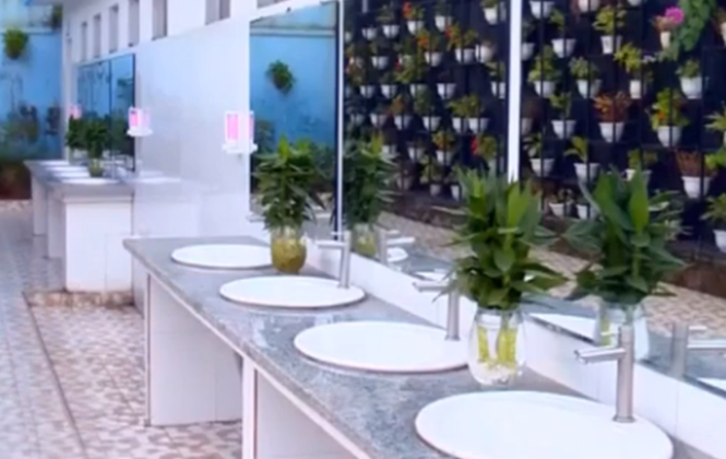 Chiêm ngưỡng WC trường học ở Quảng Ninh Chiêm ngưỡng WC trường học ở Quảng Ninh "đẹp và sang" chẳng thua khách sạn 5 sao